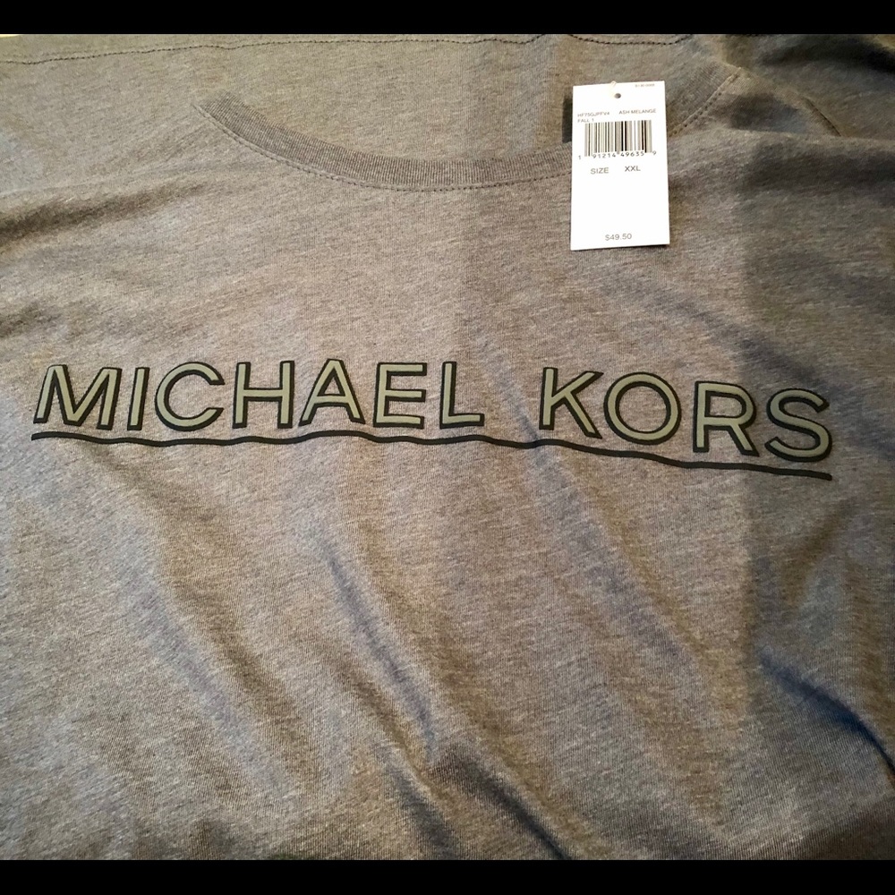 MICHAEL KORS XX Large Gray Sleep Lounge Shirt  New - Picture 8 of 8